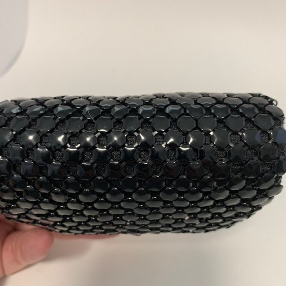 Vintage Metal Mesh Change Purse Black - Picture 4 of 4